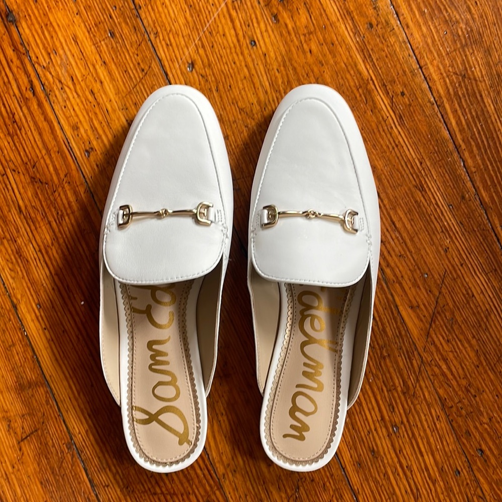 Sam Edelman White Slides